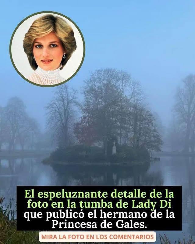 El espeluznante detalle de la foto en la tumba de Lady Di que publico el hermano de la Princesa de Gales.