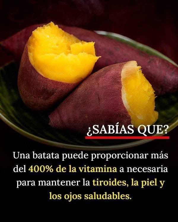Batatas: Una rica fuente de vitamina A que tu cuerpo necesita