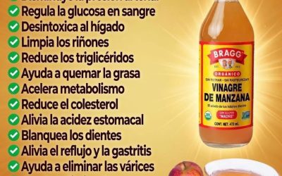 Vinagre de manzana en ayunas: secreto para una mejor circulación.