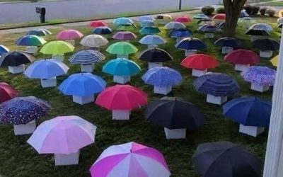 Mi hijo le dio su paraguas a una desconocida embarazada bajo la lluvia. A la mañana siguiente, aparecieron 47 paraguas en nuestro jardín, cada uno con una caja numerada que me dejó sin aliento.