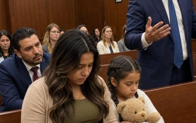 Una mujer embarazada le pidió el divorcio al juez y le entregó todo a su marido mientras su amante se reía; pero la sala del tribunal quedó en silencio