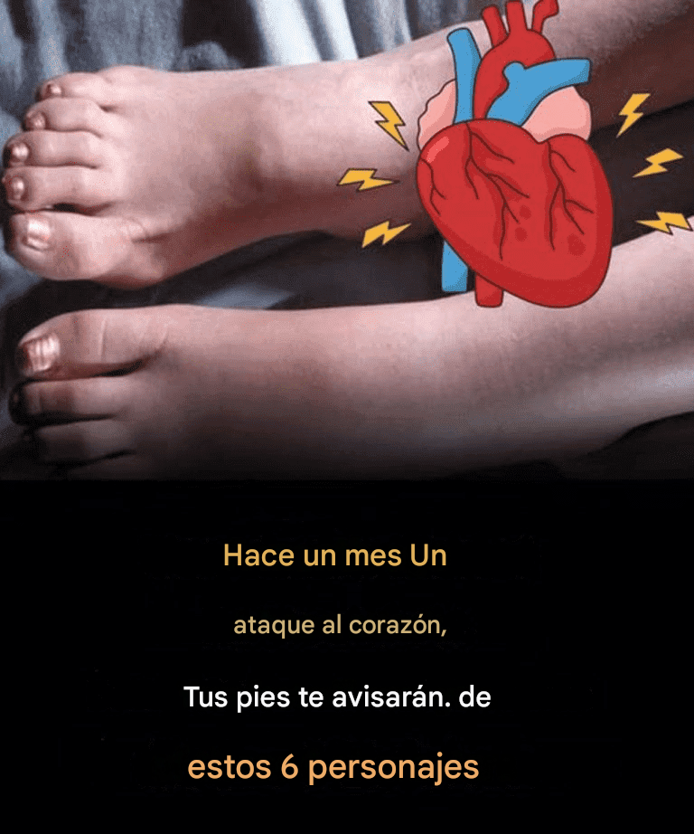 Un mes antes de un infarto, tus pies te alertan de estas seis señales: