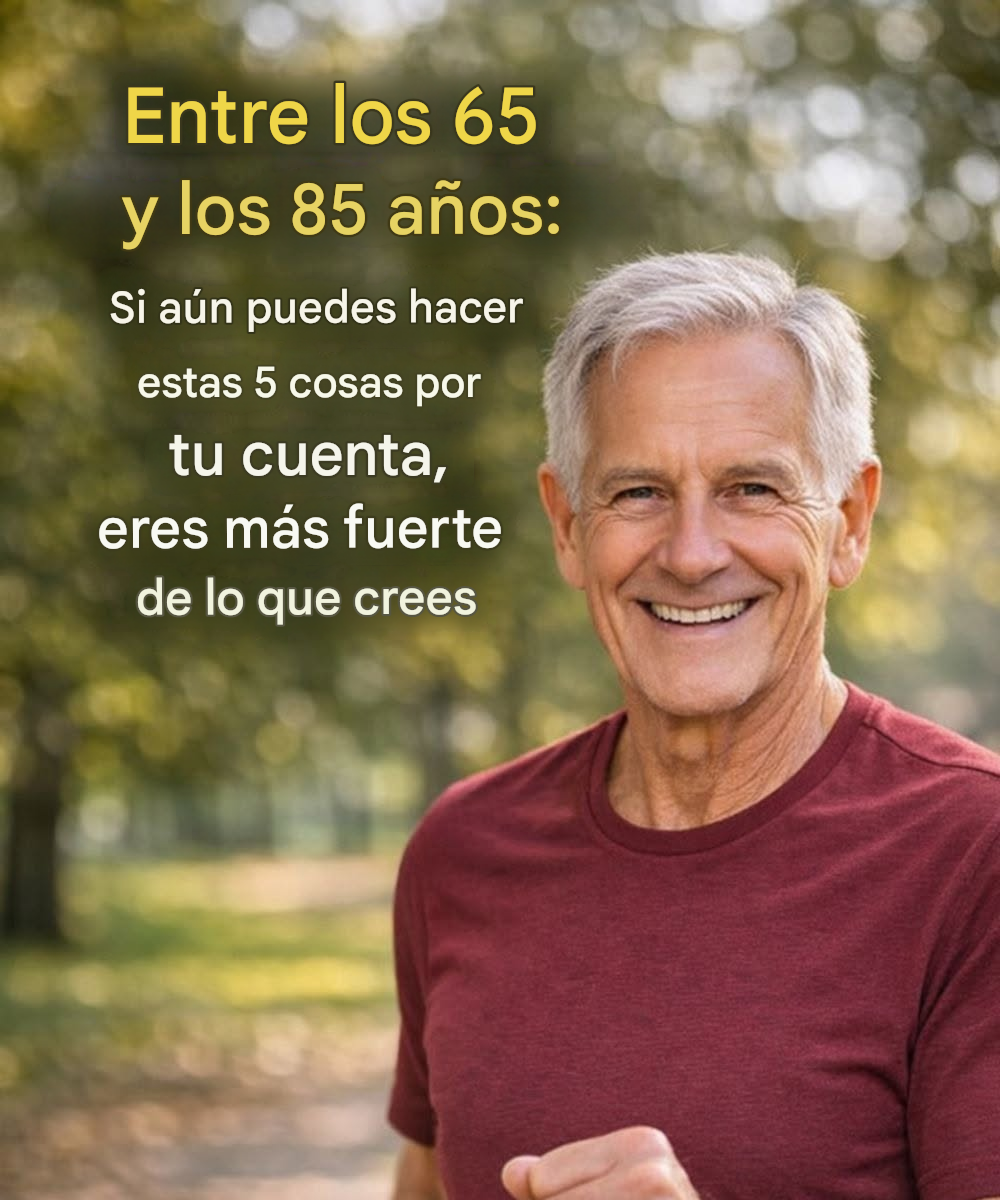 Entre los 65 y los 85 años: si aún puedes hacer estas 5 cosas por tu cuenta, eres más fuerte de lo que crees.