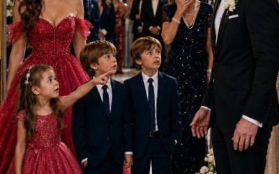 La humilló 11 años por no poder darle hijos… hasta que 3 niños aparecieron en su boda y preguntaron por qué los abandonó