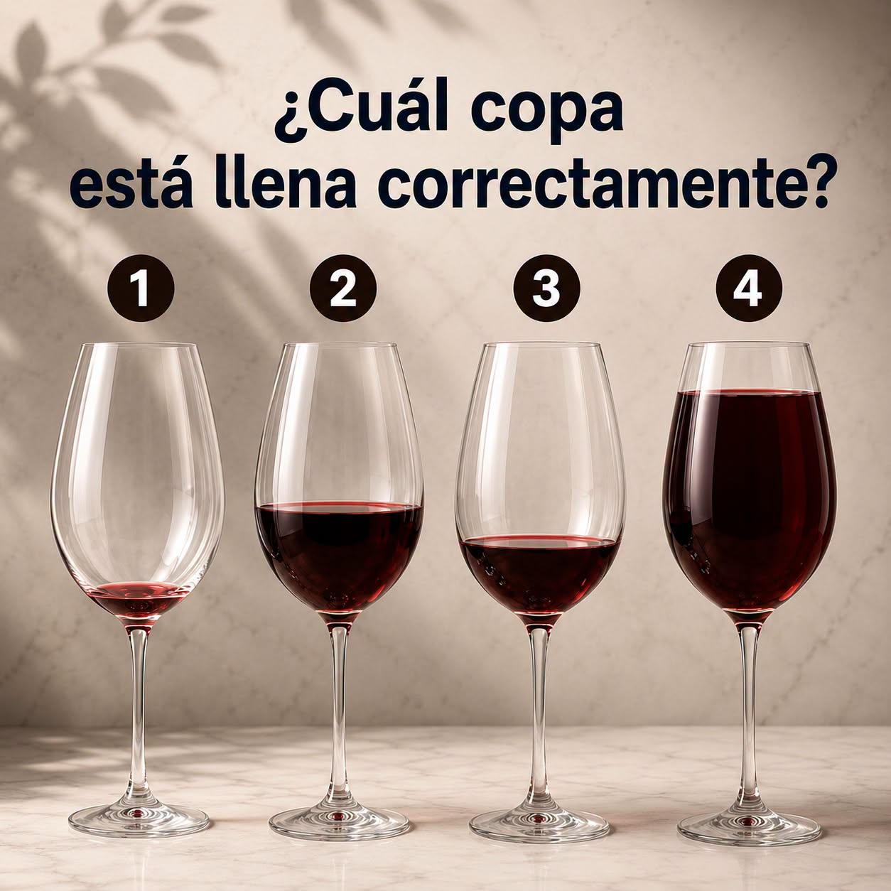 ¿Cuánto vino se debe servir en la copa? La regla de oro del sommelier explicada