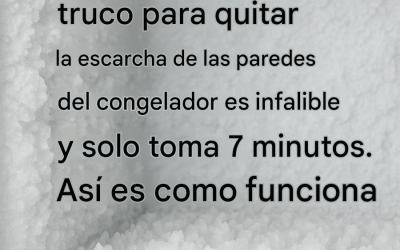 Mi padre jura que este truco para quitar la escarcha de las paredes del congelador funciona de maravilla y solo toma 7 minutos. Así es como funciona.