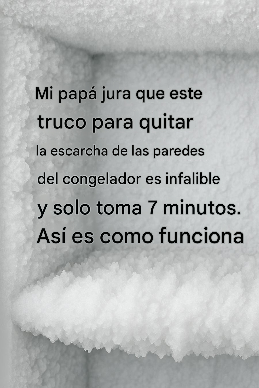 Mi padre jura que este truco para quitar la escarcha de las paredes del congelador funciona de maravilla y solo toma 7 minutos. Así es como funciona.