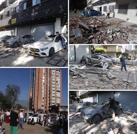 Un fuerte terremoto de magnitud 7.4 sacudió diversas ciudades de Colombia…ver mas
