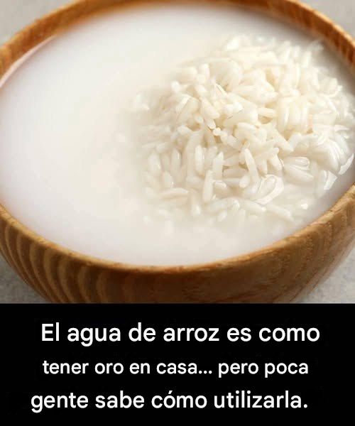 El agua de arroz es como tener oro en casa… pero poca gente sabe cómo utilizarla.