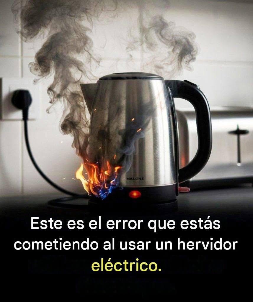 Este es el error que todos cometen con su hervidor eléctrico.