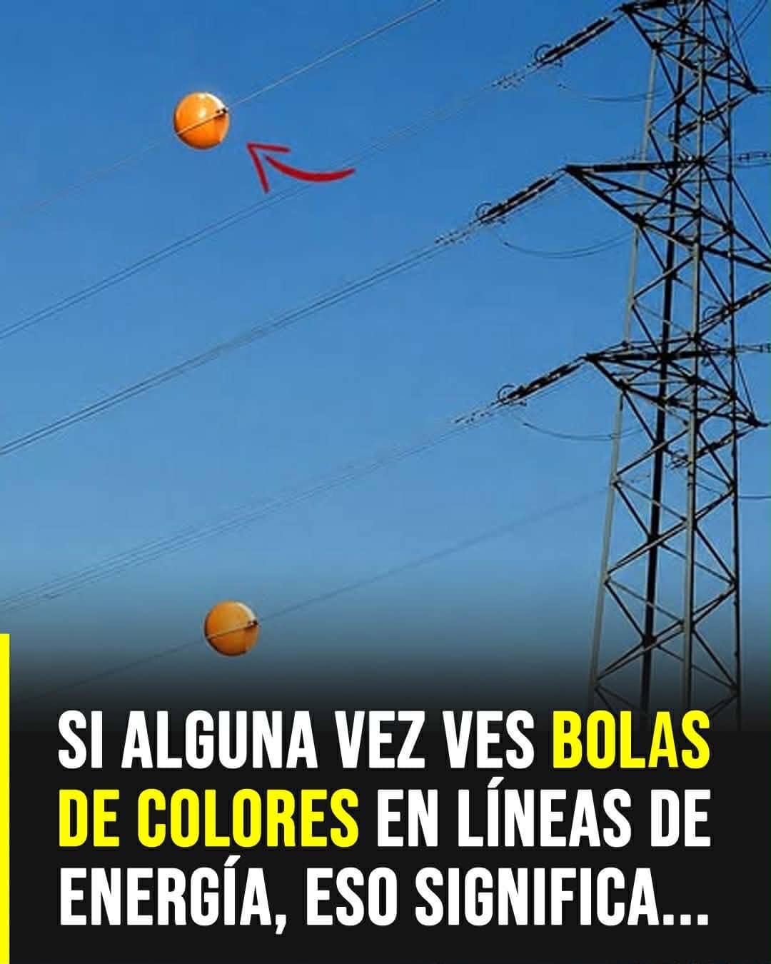 El verdadero motivo por el que hay grandes bolas de colores en los cables eléctricos
