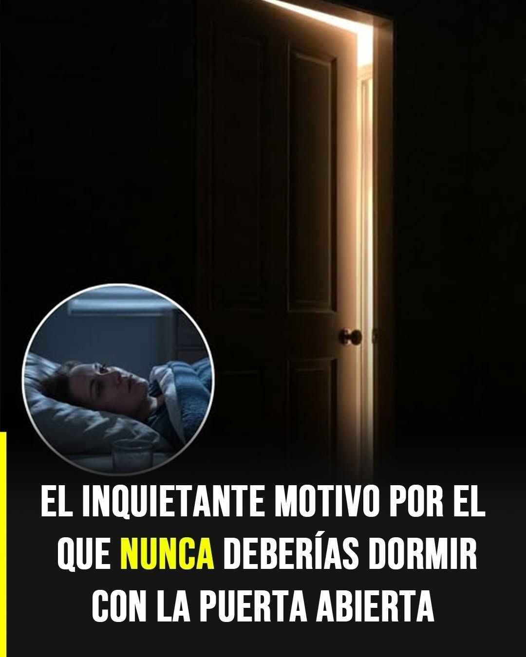 Por eso NUNCA deberías dormir con la puerta abierta 😨