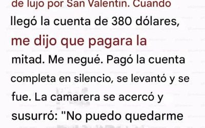 Una cena de San Valentín que lo reveló todo: Cuando una prueba destruyó siete años juntos.