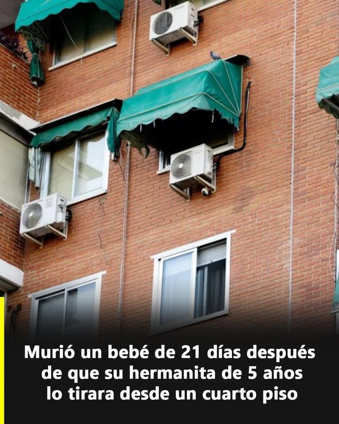 Tragedia: investiga la muerte de un bebé de 21 días tras caer desde un cuarto piso