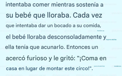 La crueldad en el café: Un hombre humilló a una madre que lloraba, pero la represalia del dueño dejó a todos en la sala sin palabras.