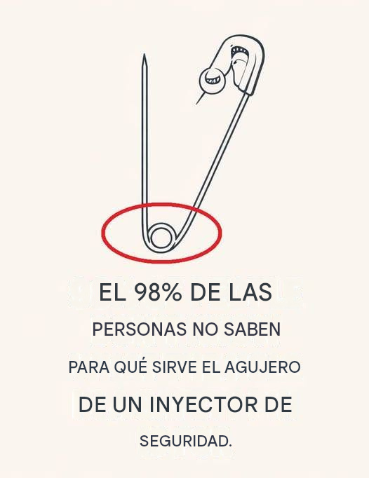 ¿Para qué sirve el agujero de un imperdible?