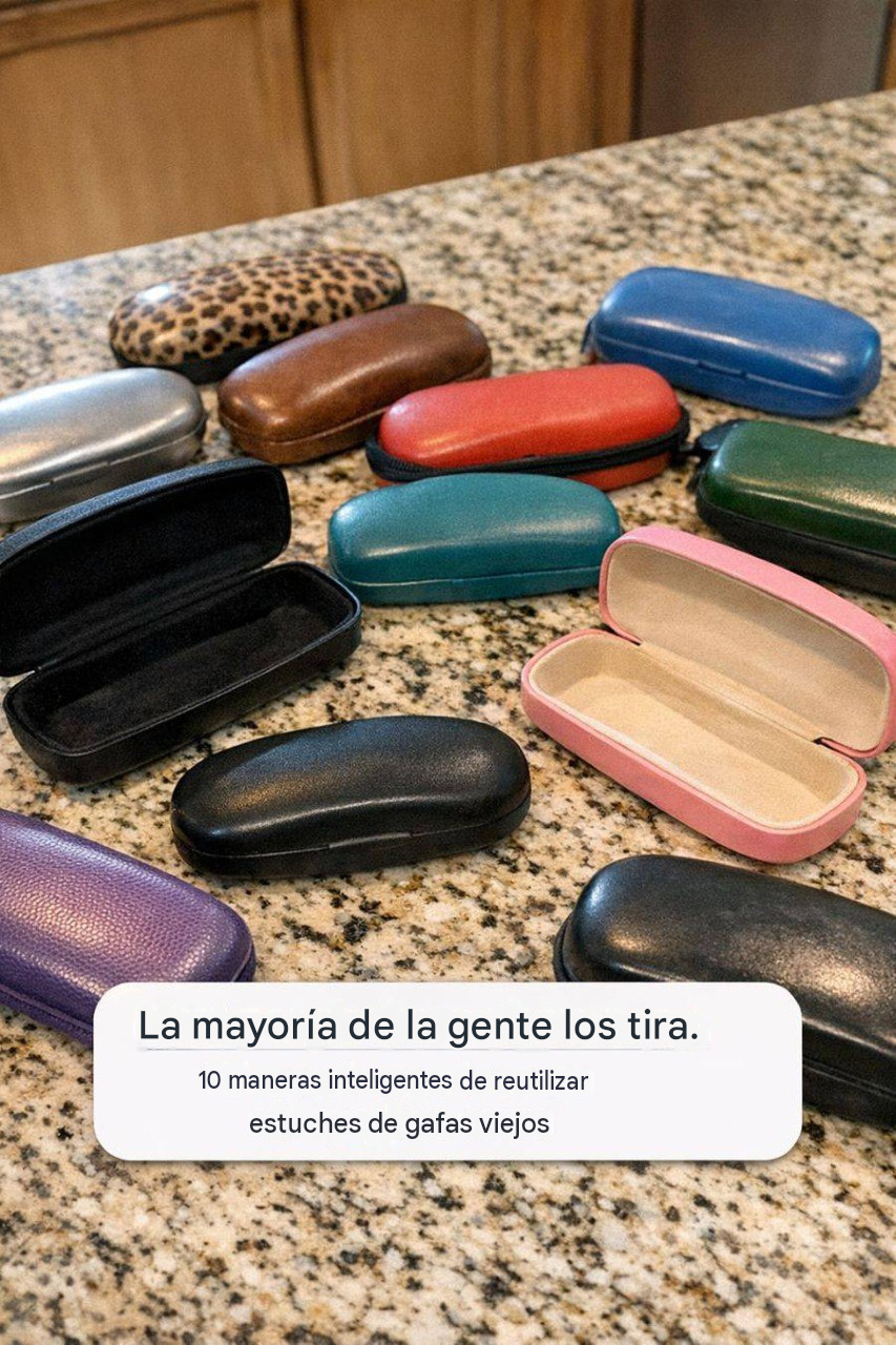 La mayoría de la gente los tira. 10 maneras ingeniosas de reutilizar estuches de gafas viejos.